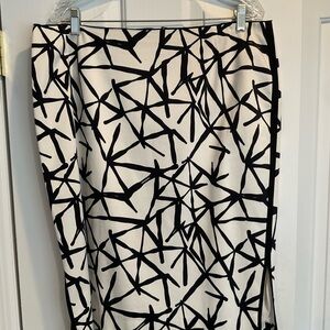 Lafayette 148 Black and White Skirt